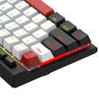 Tastatura gaming mecanica Bluetooth cu si fara fir Redragon Magic-Wand Mini PRO iluminare RGB taste albe negre si rosii