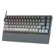 Tastatura gaming mecanica Bluetooth cu si fara fir Redragon Shaco PRO gri iluminare RGB