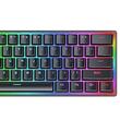 Tastatura gaming mecanica Redragon Akali neagra iluminare RGB switch-uri rosii