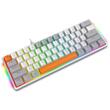 Tastatura gaming mecanica Redragon Akali gri iluminare RGB switch-uri rosii