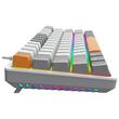 Tastatura gaming mecanica Redragon Akali gri iluminare RGB switch-uri rosii