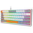 Tastatura gaming mecanica Redragon Akali gri iluminare RGB switch-uri rosii
