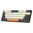 Tastatura gaming mecanica Bluetooth cu fir si wireless Redragon Caraxes Pro neagra iluminare RGB switch-uri rosii