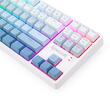 Tastatura gaming mecanica Redragon Cass iluminare RGB alba cu gri