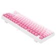 Tastatura gaming mecanica Redragon Cass iluminare RGB alba cu roz
