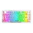 Tastatura gaming mecanica Bluetooth cu si fara fir Redragon Elf PRO transparenta iluminare RGB