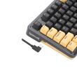Tastatura gaming mecanica Redragon Elf PBT neagra iluminare RGB switch-uri aurii