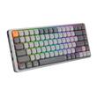 Tastatura gaming mecanica Bluetooth cu fir si wireless Redragon Azure gri iluminare RGB switch-uri rosii