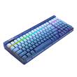 Tastatura gaming mecanica Bluetooth cu fir si wireless Redragon Garen Pro albastra iluminare RGB switch-uri mov