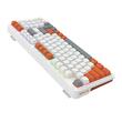 Tastatura gaming mecanica Redragon Gloria alba iluminare RGB 