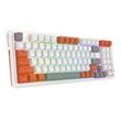 Tastatura gaming mecanica Redragon Gloria alba iluminare RGB 