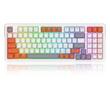 Tastatura gaming mecanica Redragon Gloria alba iluminare RGB 