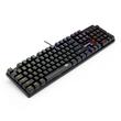 Tastatura gaming mecanica Redragon Sindri neagra iluminare Rainbow switch-uri rosii