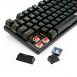Tastatura gaming mecanica Redragon Sindri neagra iluminare Rainbow switch-uri rosii