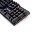 Tastatura gaming mecanica Redragon Sindri neagra iluminare Rainbow switch-uri rosii