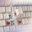 Tastatura gaming mecanica Bluetooth cu si fara fir Redragon Ucal Pro alba iluminare RGB