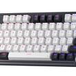 Tastatura gaming mecanica Bluetooth cu si fara fir Redragon Ucal Pro neagra cu alb iluminare RGB