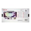 Tastatura gaming mecanica Bluetooth cu si fara fir Redragon Ucal Pro neagra cu alb iluminare RGB