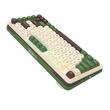 Tastatura gaming mecanica Bluetooth cu si fara fir Redragon Cyrus Pro alba cu verde iluminare RGB