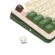 Tastatura gaming mecanica Bluetooth cu si fara fir Redragon Cyrus Pro alba cu verde iluminare RGB