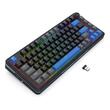 Tastatura gaming mecanica Bluetooth cu si fara fir Redragon Cyrus Pro neagra cu albastru iluminare RGB