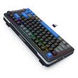 Tastatura gaming mecanica Bluetooth cu si fara fir Redragon Cyrus Pro neagra cu albastru iluminare RGB