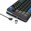 Tastatura gaming mecanica Bluetooth cu si fara fir Redragon Cyrus Pro neagra cu albastru iluminare RGB