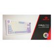 Tastatura gaming mecanica Bluetooth cu si fara fir Redragon Cyrus Pro alba cu mov iluminare RGB