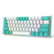 Tastatura gaming mecanica Redragon Fidd alba iluminare RGB