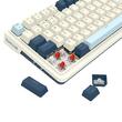 Tastatura gaming mecanica Bluetooth cu si fara fir Redragon Eisa Pro alba cu albastru iluminare RGB