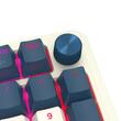 Tastatura gaming mecanica Bluetooth cu si fara fir Redragon Eisa Pro alba cu albastru iluminare RGB
