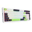 Tastatura gaming mecanica Bluetooth cu si fara fir Redragon Eisa Max alba cu verde iluminare RGB