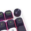 Tastatura gaming mecanica Bluetooth cu si fara fir Redragon Eisa Max alba cu verde iluminare RGB