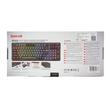 Tastatura gaming mecanica Bluetooth cu si fara fir Redragon Bragi Pro neagra cu gri