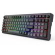 Tastatura gaming mecanica Bluetooth cu si fara fir Redragon Bragi Pro neagra cu gri