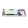 Tastatura gaming mecanica Bluetooth cu si fara fir Redragon Bragi Pro alba cu gri