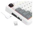Tastatura gaming mecanica Bluetooth cu si fara fir Redragon Bragi Pro alba cu gri