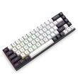 Tastatura gaming mecanica Redragon Irelia neagra cu alb iluminare RGB switch-uri magnetice roz