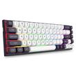Tastatura gaming mecanica Redragon Irelia neagra cu alb iluminare RGB switch-uri magnetice roz