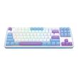 Tastatura gaming mecanica Bluetooth cu si fara fir Redragon Star Blade Pro alba cu mov