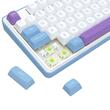 Tastatura gaming mecanica Bluetooth cu si fara fir Redragon Star Blade Pro alba cu mov