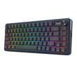 Tastatura gaming mecanica Bluetooth cu si fara fir Redragon Flekact Pro neagra iluminare RGB