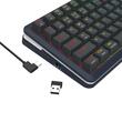 Tastatura gaming mecanica Bluetooth cu si fara fir Redragon Flekact Pro neagra iluminare RGB