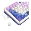 Tastatura gaming mecanica Bluetooth cu si fara fir Redragon Flekact Pro alba Anime iluminare RGB