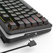 Tastatura gaming mecanica Bluetooth cu si fara fir Redragon Stormrazor Pro neagra iluminare RGB