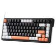 Tastatura gaming mecanica Redragon Landshaker neagra cu alb iluminare RGB