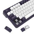 Tastatura gaming mecanica Bluetooth si cu fir Redragon Finke neagra cu alb iluminare RGB