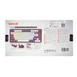 Tastatura gaming mecanica Bluetooth si cu fir Redragon Finke neagra cu alb iluminare RGB