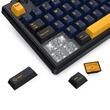 Tastatura gaming mecanica Bluetooth cu si fara fir Redragon Cyclone Pro neagra cu galben iluminare RGB