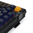 Tastatura gaming mecanica Bluetooth cu si fara fir Redragon Cyclone Pro neagra cu galben iluminare RGB